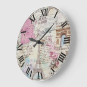 パリ丸アクリル壁時計 ラージ壁時計 (傾斜)