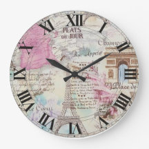 パリ丸アクリル壁時計
