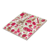 パリ予測できなくフランスのなアイコンパターンのパンク タイル (側面)