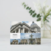 パリ写真コラージュはがき ポストカード (スタンド正面)