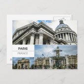 パリ写真コラージュはがき ポストカード (正面/裏面)