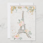 パリ卒業 招待状 (裏面)