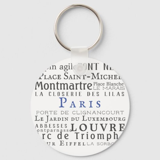 パリ及びその名所 キーホルダー (正面)