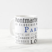 パリ及びその名所 コーヒーマグカップ (正面左)