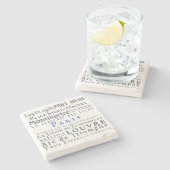 パリ及びその名所 ストーンコースター (横)