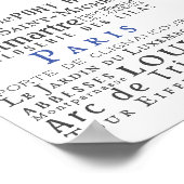 パリ及びその名所 ポスター (角)