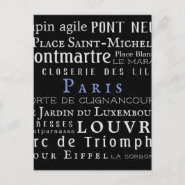 パリ及びその名所 ポストカード