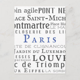 パリ及びその名所 ポストカード