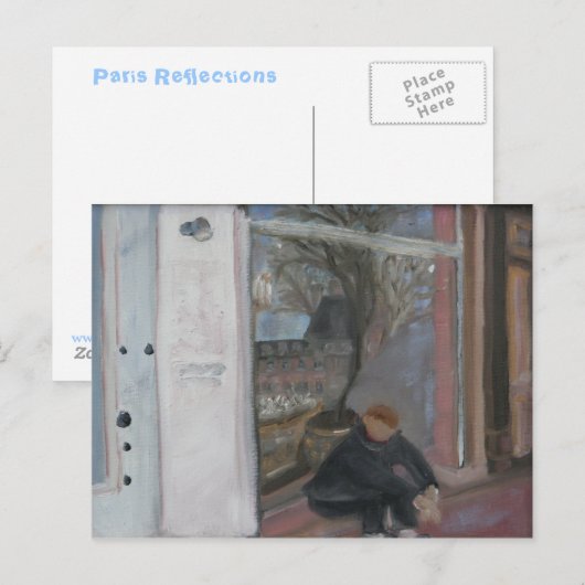 パリ反射 ポストカード (正面/裏面)