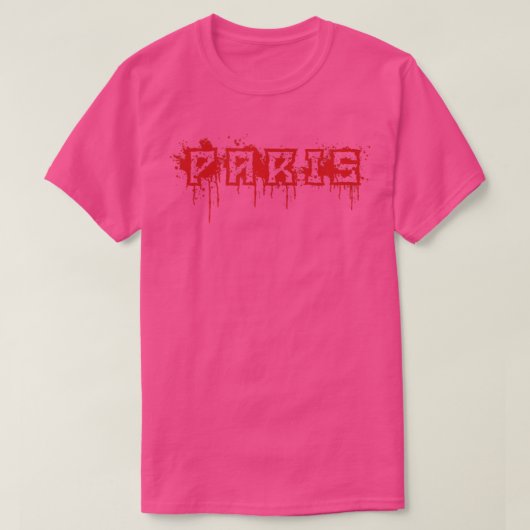パリ名ハロウィーンの衣装パーソナライズされた Tシャツ (デザイン正面)