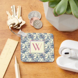 パリ名門私立校風のトワールモノグラム キーホルダー