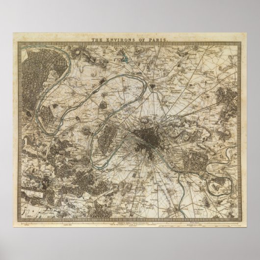 パリ周辺 ポスター (正面)