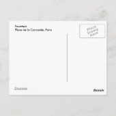 パリ噴水はがき ポストカード (裏面)