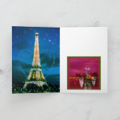 パリ図解入りの、写真付きのの夜景の天使 シーズンカード (内部)
