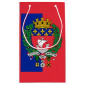 パリ国旗、フランス小抱き枕 スモールペーパーバッグ (裏面)