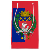 パリ国旗、フランス小抱き枕 スモールペーパーバッグ (正面)