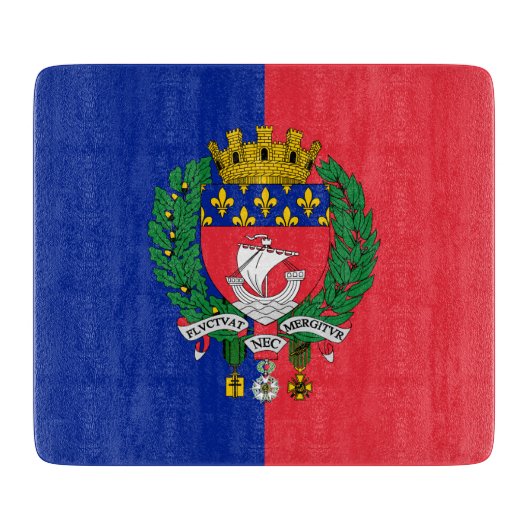 パリ国旗(フランス) カッティングボード (正面)