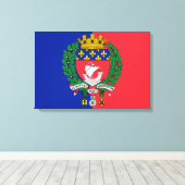 パリ国旗（フランス） キャンバスプリント (インサイチュ (ウッドフロア))