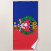 パリ国旗(フランス) ビーチタオル (正面)