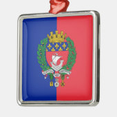 パリ国旗（フランス） メタルオーナメント (左)