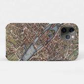 パリ地図シティオールド Case-Mate iPhoneケース (裏面(横))