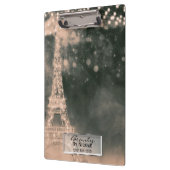 パリ夕べナイトライツシックグラムパーソナライズされた クリップボード (左)