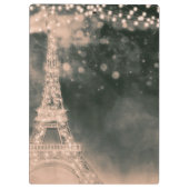 パリ夕べナイトライツシックグラムパーソナライズされた クリップボード (裏面)