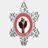 パリ失ったで スノーフレークピューターオーナメント (右)