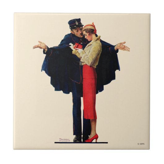 パリ失ったで タイル (正面)