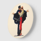 パリ失ったで ラージ壁時計 (傾斜)