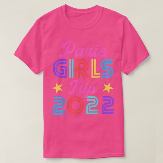 パリ女子旅2022 お揃いハニームーンウィークエンドN Tシャツ (デザイン正面)