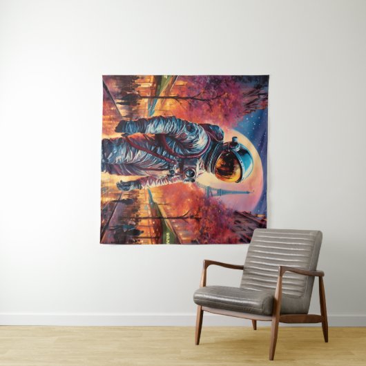 パリ宇宙飛行士 タペストリー (インサイチュ(横))