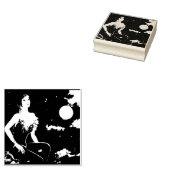 パリ屋上のナイチンゲール ラバースタンプ (押印)