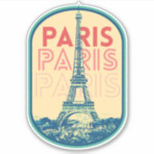 パリ市フランスは私の故郷誇りを持ったのステッカー シール (正面)