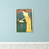 パリ広告モードMへのポスター購読 キャンバスプリント (インサイチュ (ウッドフロア))