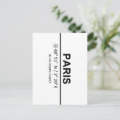 パリ座標 – パリ座標 ポストカード (スタンド正面)