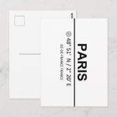 パリ座標 – パリ座標 ポストカード (正面/裏面)