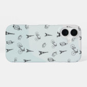 パリ愛好家 iPhone 16ケース (裏面横)