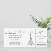 パリ招待状ブライダルシャワー招待 招待状 (スタンド正面)