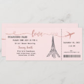 パリ招待状ブライダルシャワー招待 招待状 (正面/裏面)