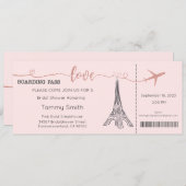 パリ招待状ブライダルシャワー招待 招待状 (正面/裏面)