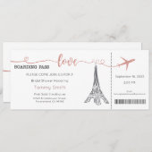 パリ招待状ブライダルシャワー招待 招待状 (正面/裏面)