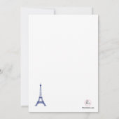 パリ招待状 招待状 (裏面)