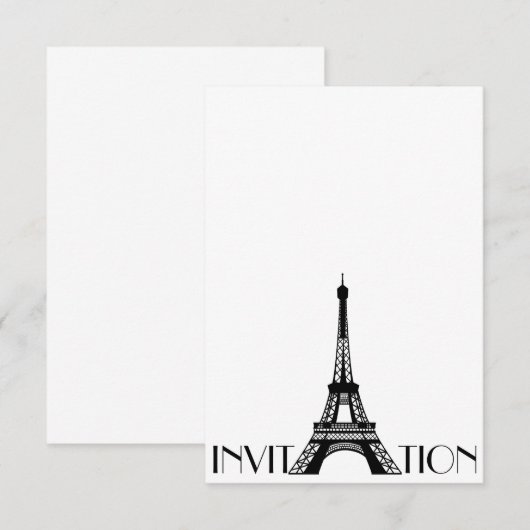パリ招待状 招待状 (正面/裏面)