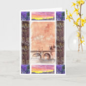 パリ挨拶 カード (黄色い花)