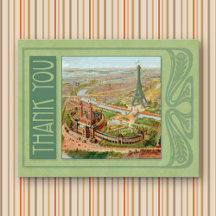 パリ新様式感謝ポストカード