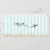 パリ旅行の招待状 誕生日 結婚式 招待状 (裏面)