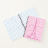 パリ旅行アート、旅行アート、アー名門私立校風のト、ピンク ノートブック (内部)