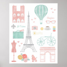 パリ旅行ポスター ポスター