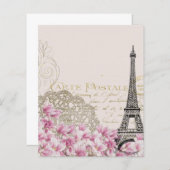 パリ旅行 スクラップブッキングペーパー (正面/裏面)